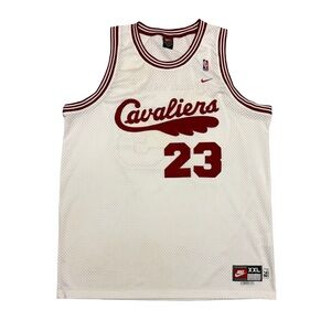 Vintage Nike NBA Lebron James 23 Cleveland Cavaliers Rewind Jersey White XXL